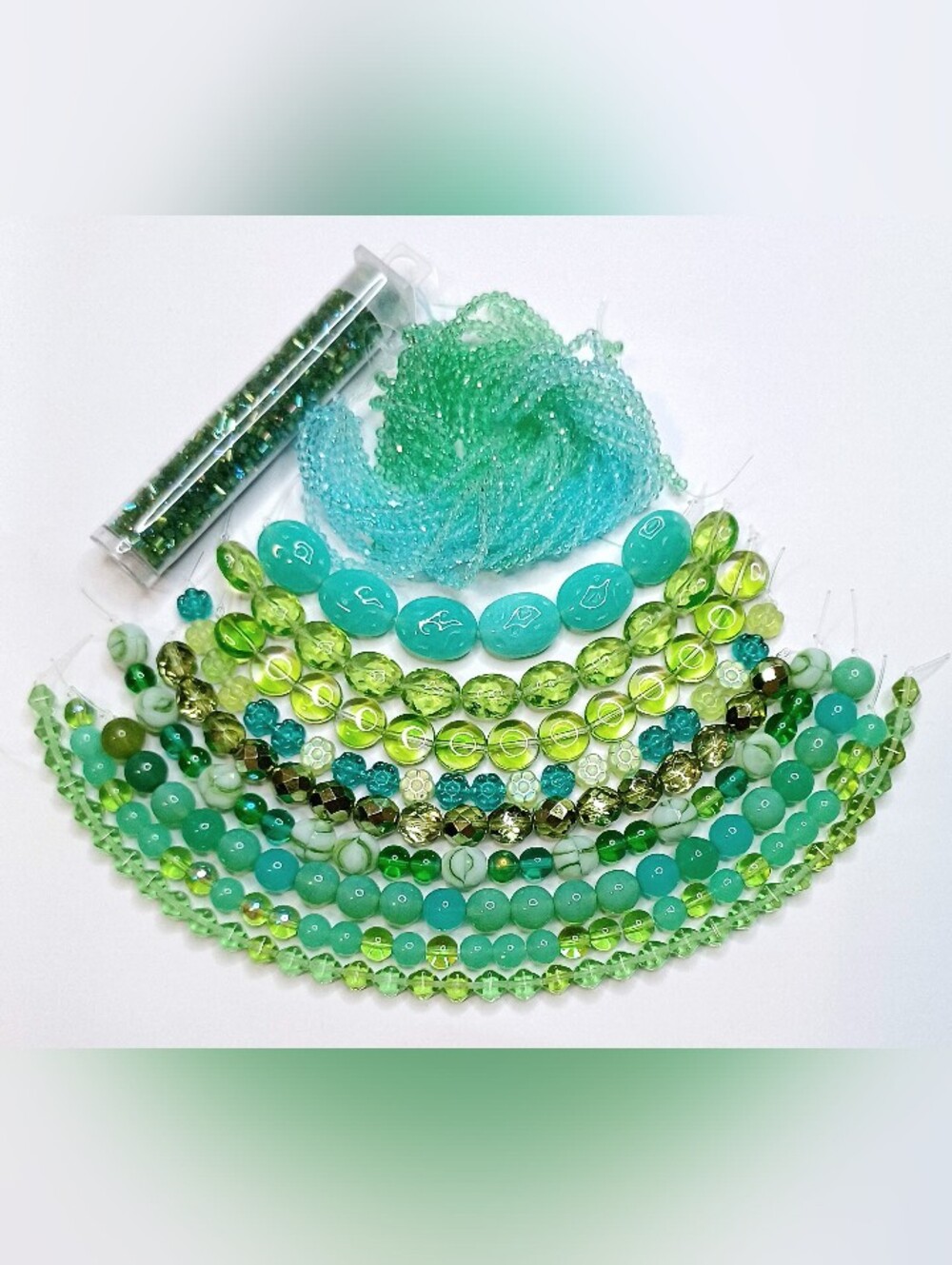 Czech glass multi strands for jewelry-making